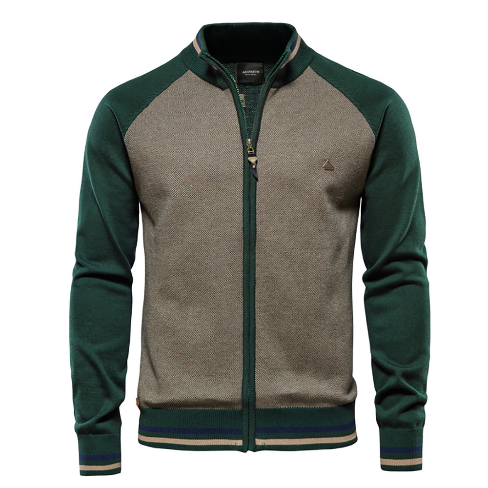 Streetwear Brand Clothing - AIOPESON Spliced Cardigan Men Streetwear Casual