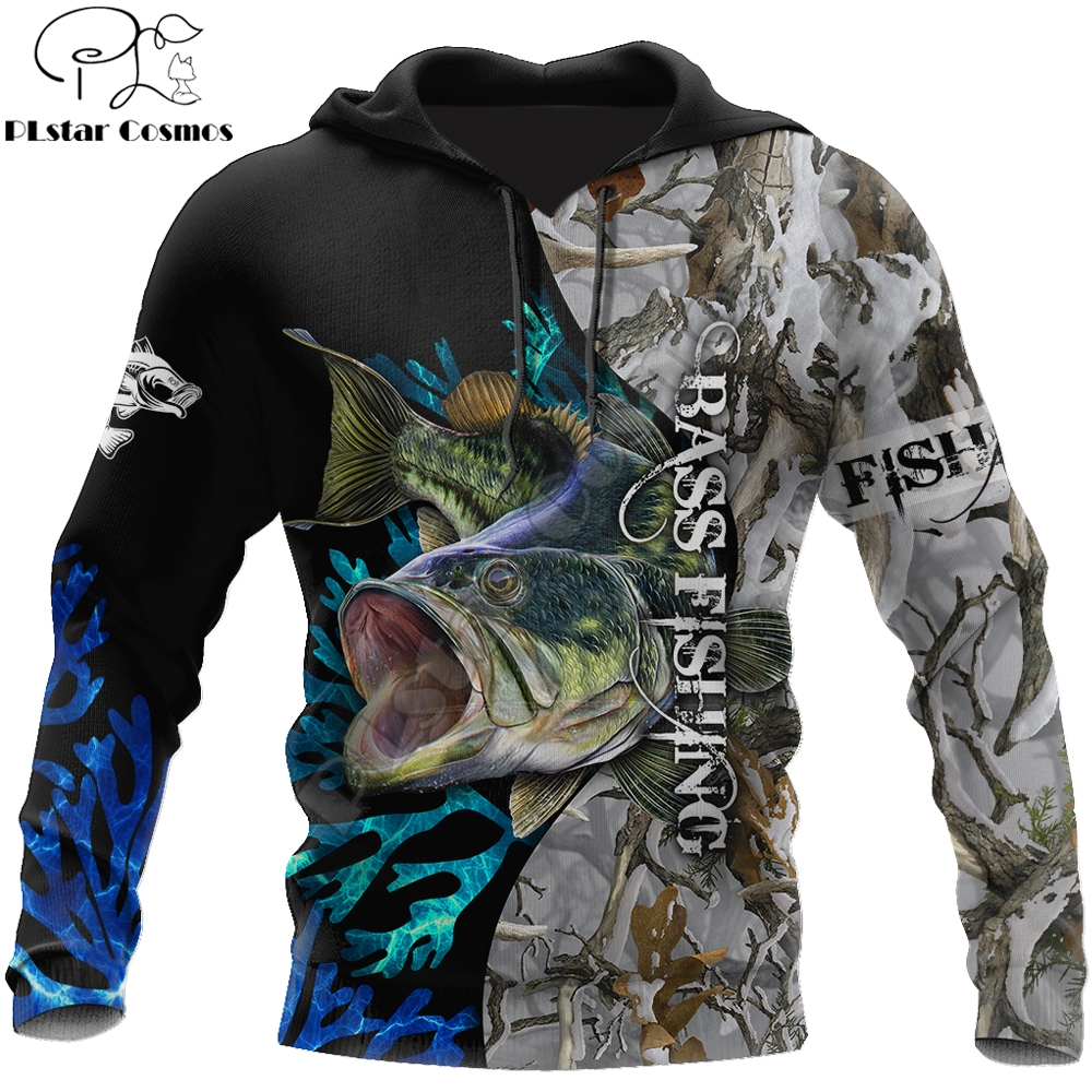 Streetwear Brand Tracksuit - Brand Hoodie Bass Classic fishing camo