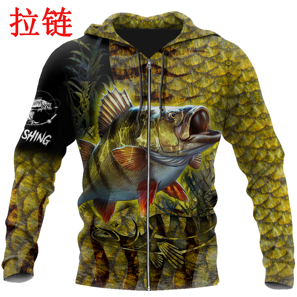 Brand Hoodie Yellow Perch Fish - Streetwear Brand Tracksuit recension och pris