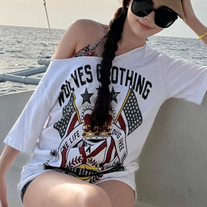 Korean Y2K Brand Retro Letter  - Streetwear Brand America recension och pris