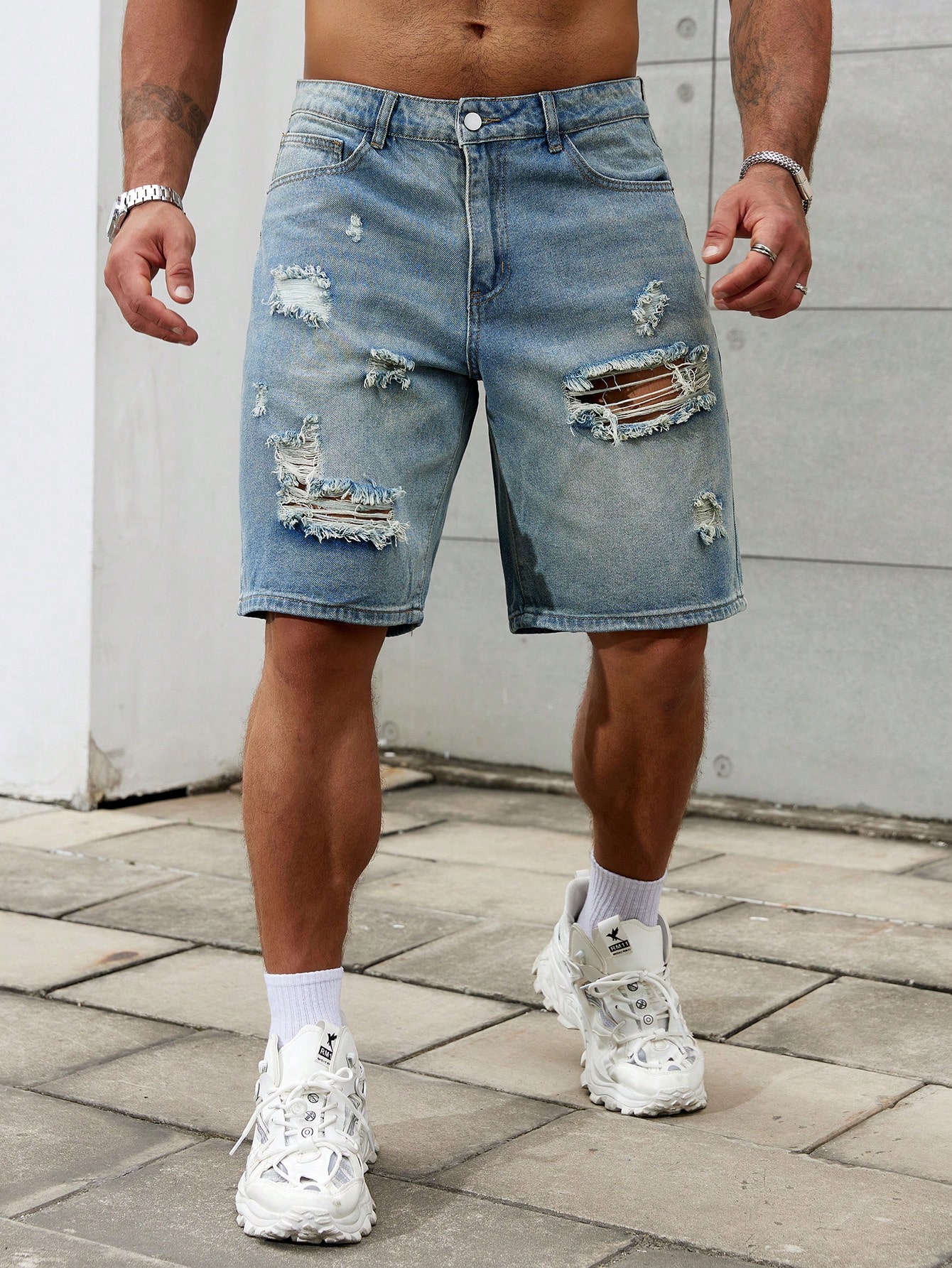 New Fashion Mens Ripped Short  - Streetwear Brand Clothing recension och pris