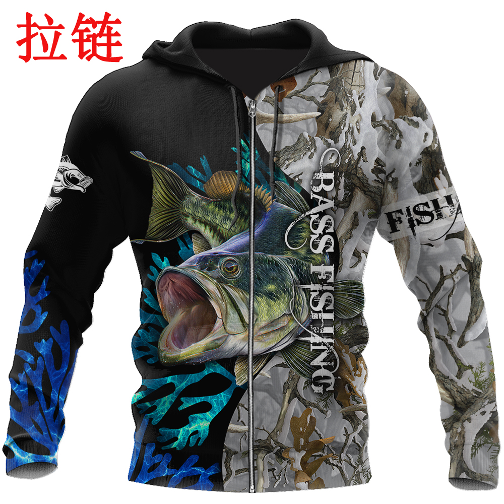 Brand Hoodie Bass Classic fish - Streetwear Brand Tracksuit recension och pris